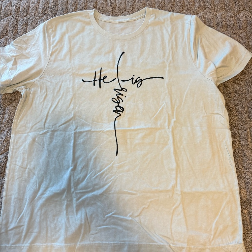 Bella Canvas Christian short sleeved “He is Risen” tee